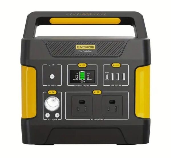 ●超お買得・新品未開封・高性能 EVOPOW ポータブル電源400W(瞬間最大800W)/355.2Wh・アウトドア 停電 災害時