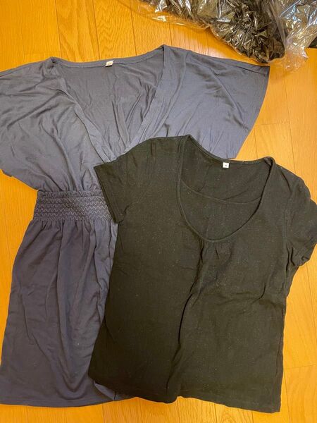 アカチャンホンポ ユニクロ 授乳服 ネイビー ブラック Mサイズ