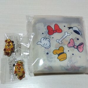 エコバッグ ディズニー 高島屋 ディズニーリゾート ピンバッジ チップ デール