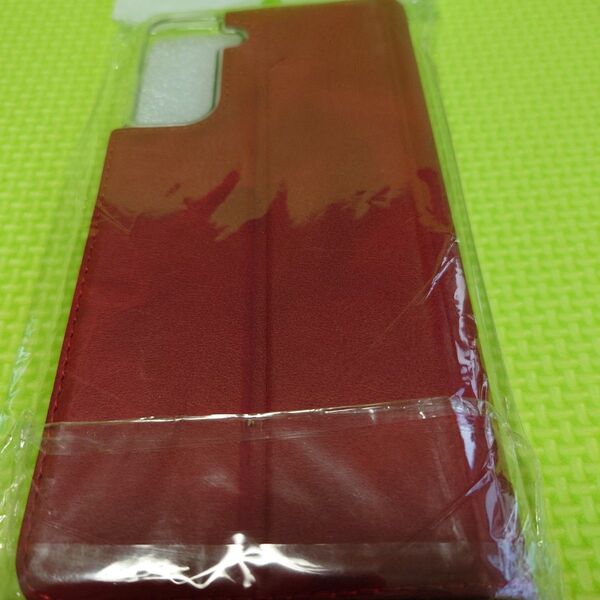 Galaxy S21+ 5Gケース SCG10 au 対応 スマホケース 赤