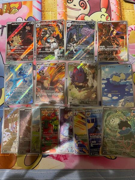 ポケモンカード ロケット団のニャース バシャーモ ゾロア フリーザー 等AR 計16枚