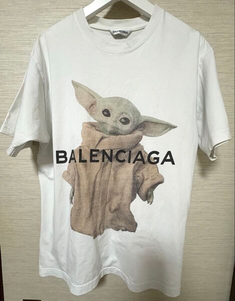 BALENCIAGA バレンシアガ ヨーダ Tシャツ ホワイトSサイズ