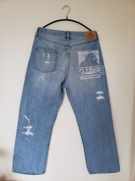 XLARGE ダメージデニムパンツ 34