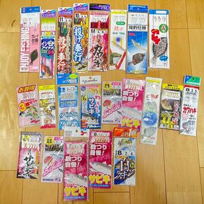 5000円相当 海釣り仕掛けセット サビキ投げ釣りカワハギ胴突 25セット ハヤブサ カレイ 仕掛 堤防 キス アイナメ
