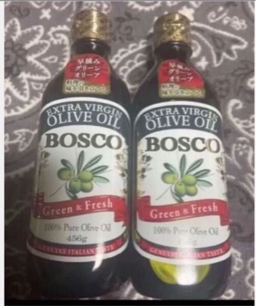 BOSCO エキストラバージン オリーブオイル green&Fresh 456g 2本