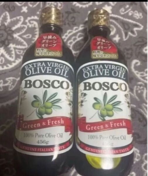 BOSCO エキストラバージン オリーブオイル green&Fresh 456g 2本 2
