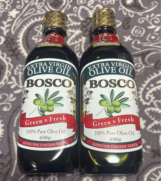 BOSCO エキストラバージン オリーブオイル green&Fresh 456g 2本 ④
