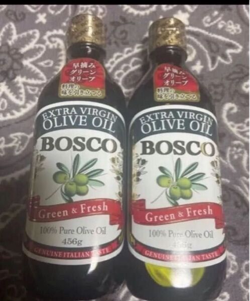 BOSCO エキストラバージン オリーブオイル green&Fresh 456g 2本