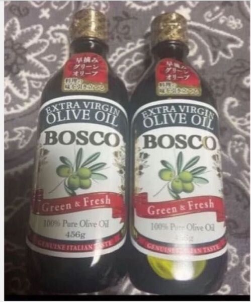 BOSCO エキストラバージン オリーブオイル green&Fresh 456g 2本