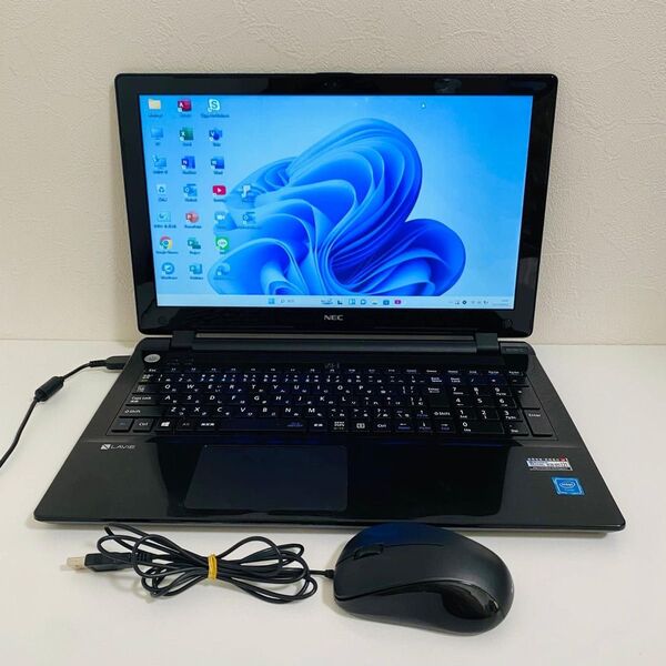 Y570 NECノートパソコン WEBカメラSSD Windows11オフィス付