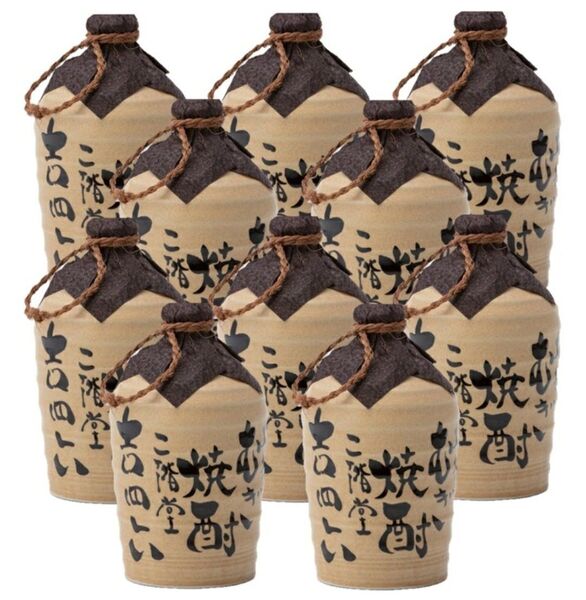 二階堂 吉四六 陶器 720ml 10本セット(1ケース) 新品 酒 アルコール 麦焼酎 壺 値下げ不可