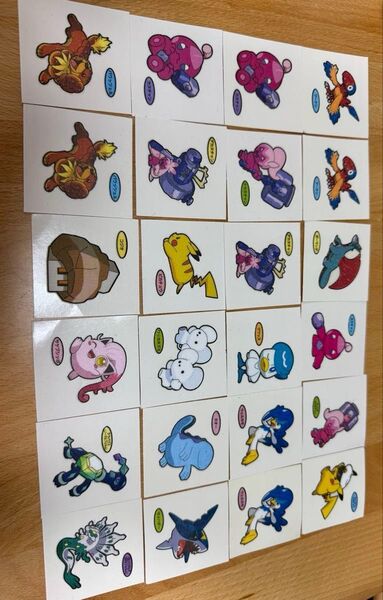 ポケモンパン デコキャラシール パウンドケーキ第7弾 207弾〜209弾 まとめ売り 24枚セット