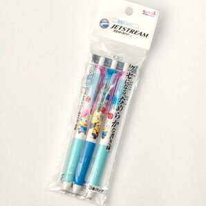 ミニオン ジェットストリーム 限定 三菱鉛筆 0.5mm 3本セット フレンズ×1、コットンキャンディ×2