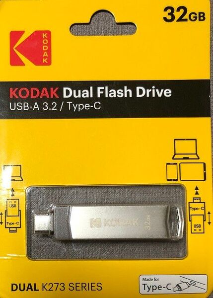 KODAK 32GB USB-A3.2 / Type-C 新品即納