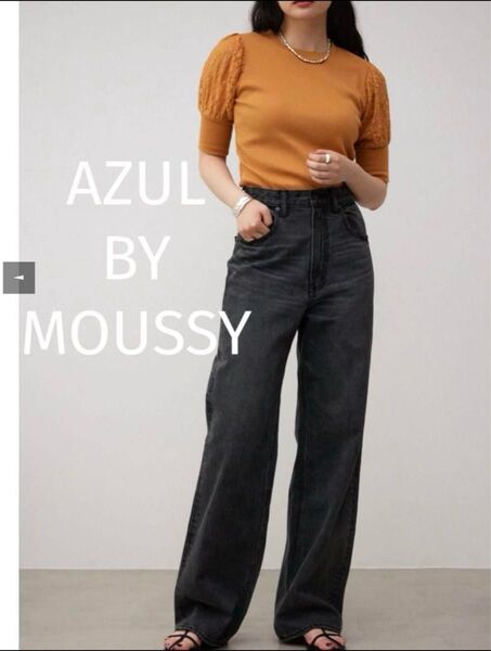 AZUL by MOUSSY アズールバイマウジー レーススリーブ パフトップス S