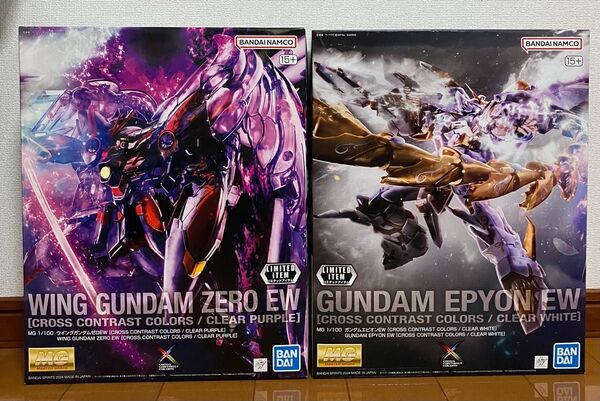 未組立 MG ガンダムエピオン EW & ウイングガンダムゼロEW クロスコントラストカラー 2点セット