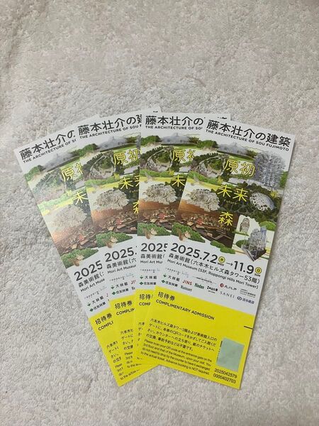 森美術館 藤本壮介の建築 無料招待券1枚〜