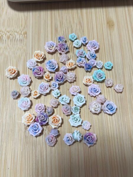 A−2 ミニチュアローズ デコパーツ ネイルパーツ レジン パーツ 軟式