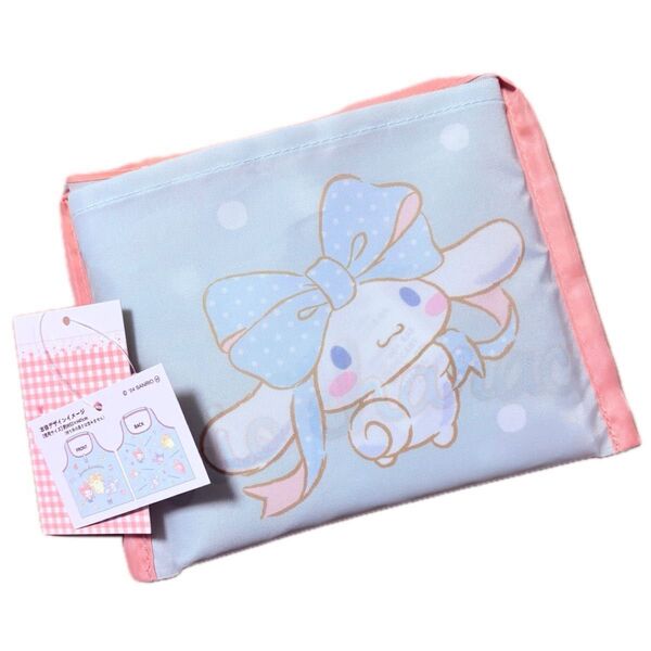 サンリオキャラクターズ エコバッグ リボン ハローキティ シナモロール ポムポムプリン クロミ マイメロ Sanrio 折りたたみ
