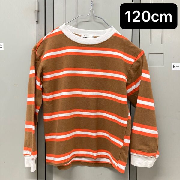 PAIR MANON ペアマノン【120cm】ロンT 長袖カットソー ボーダー柄 ストレッチ素材 子供服