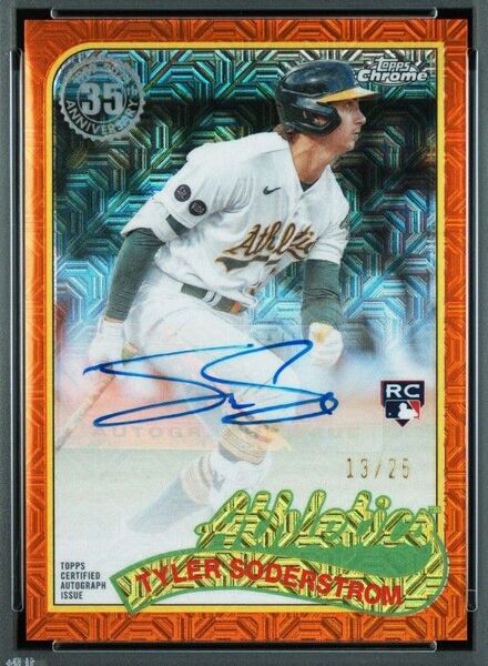 2024 TOPPS CHROME SILVER PACK Tyler Soderstrom 13/25 auto