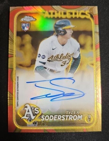 TOPPS GILDED TYLER SODERSTROM ROSE GOLD /25シリアル Auto RC 直筆サイン