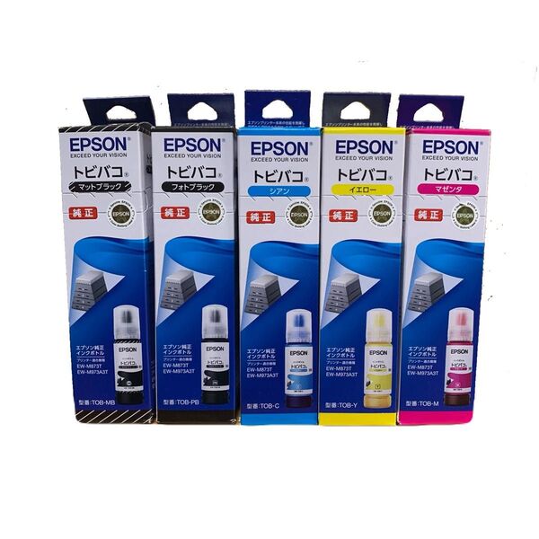 EPSON 純正インクボトル トビバコ 5色セット