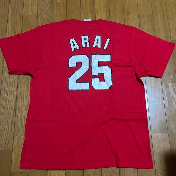 未使用★Lサイズ 広島東洋カープ 新井貴浩 25 オリジナルTシャツ Carp