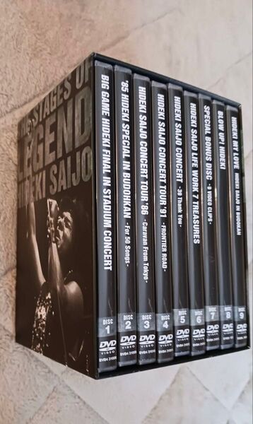 【9枚組】THE STAGE OF LEGEND~栄光の軌跡~ 西城秀樹 DVD dvd