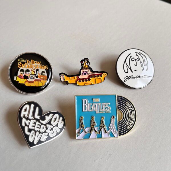 【新品おまとめSALE】The Beatles ビートルズ ピンバッジ イエローサブマリン ピンズ 5個セット②