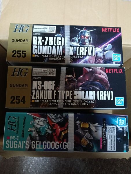 HG ガンダムEX ザク ソラリ機 ゲルググ スガイ機