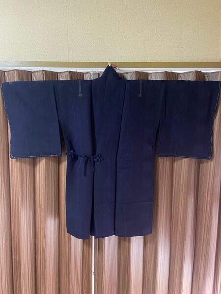 A 作務衣(夏用)紗 黒地 羽織 着物 和物 和服 和装 和風