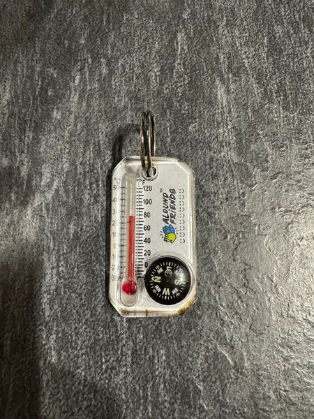 ALOUND ジップオーゲージ ミニ温度計 キーホルダー