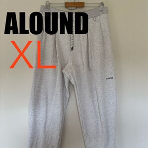 ALOUND SIDE ZIP SWEAT PANTS アッシュグレー XLサイズ