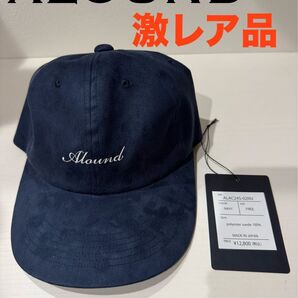 激レア ALOUND SUEDE LOGO CAP NAVY