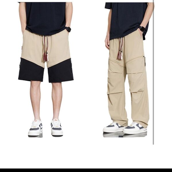 2way カーゴパンツ アウトドアウェア 取り外し 速乾撥水 通気性 トレッキングパンツ メンズ 釣り 登山 ズボン