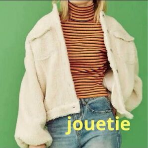 jouetie ノーカラーボアGジャン アウター ブルゾン ジュエティー M