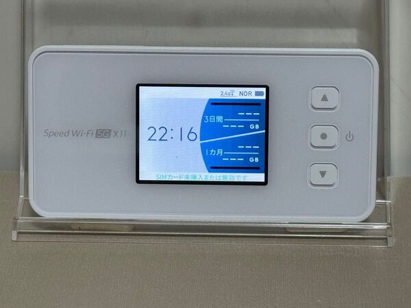 Speed Wi-Fi 5G X11 スノーホワイト NAR01SWU 本体のみ