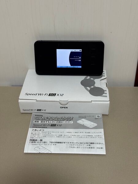 Speed Wi-Fi 5G X12 シャドーブラック NAR03SKU