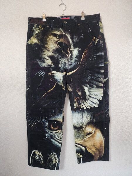 SUPREME 21SS Eagle Double Knee Denim Painter