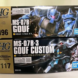 hgグフ、グフカスタム 2点セット