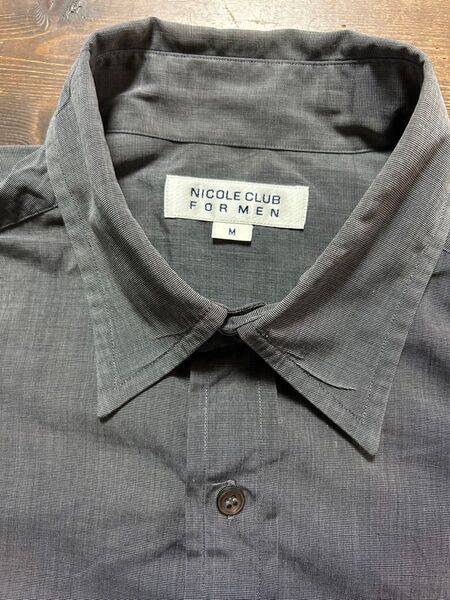 NICOLE CLUB FOR MEN グレー M 長袖シャツ