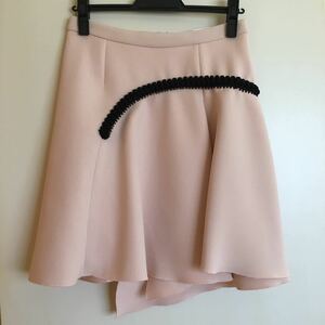 CARVENkaruvenasimeto Lee flared skirt pink black size38 1 times have on beautiful goods 