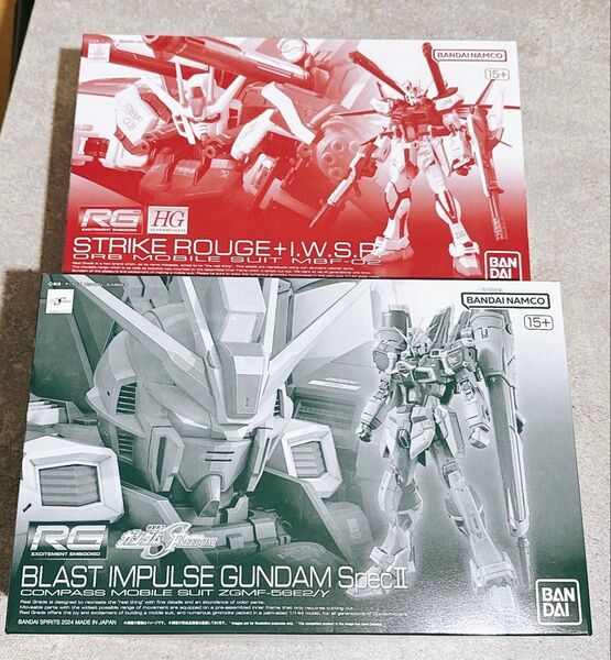 新品未開封 RG 1/144 ブラストインパルスガンダム specII ストライクルージュ HG I.W.S.P. バンダイ
