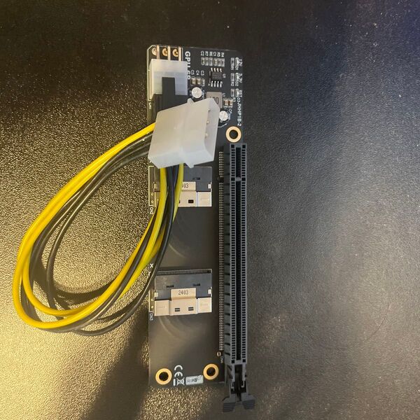 SlimSAS 8i x2 to PCIe4.0 x16ライザーカード SFF8654 GEN4