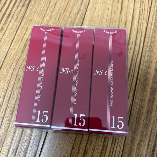 3本セット ナチュラルスィートファンデーションS 15 イエロー・オークル 30ml ジュポン化粧品