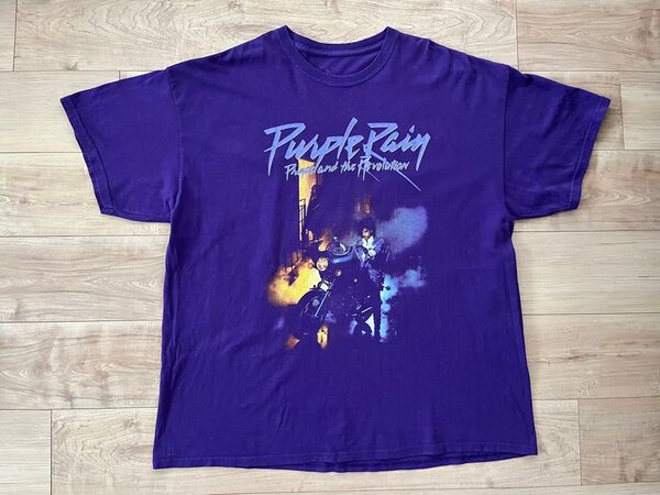 ▲ヴィンテージ プリンス Prince Purple Rain 半袖 Tシャツ パープル 紫 2XL