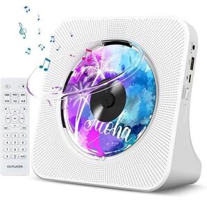 CDプレーヤー 卓上置き式 ラジカセ 多機能 防塵透明カバー付き Bluetooth/CD/FM/USB/AUXなどに対応