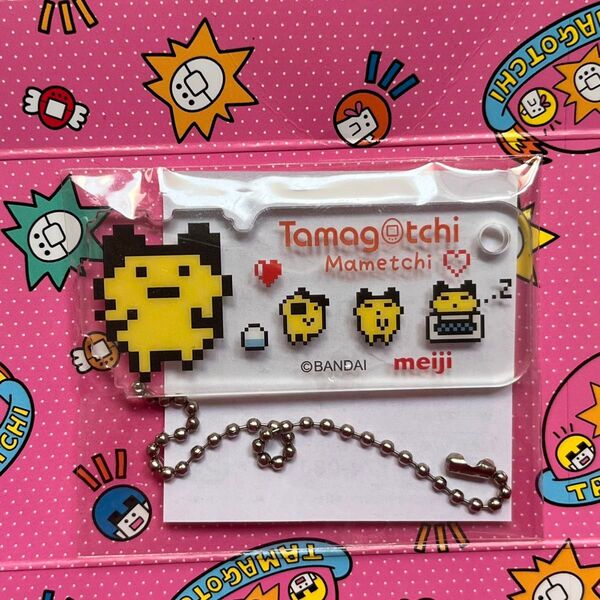 明治たまごっちコラボセットのアクリルチャーム