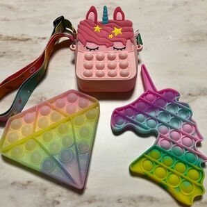 プッシュポップ ユニコーン ダイヤ ユニコーンバック 知育玩具 ストレス発散